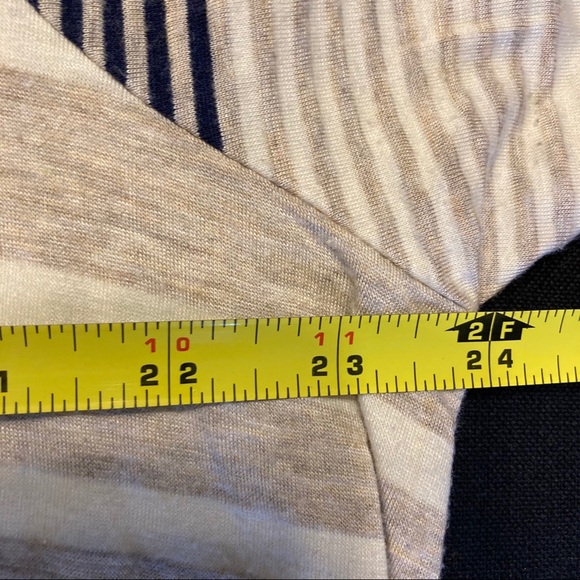 Sweet Claire 2x Navy & Cream Stripe T-shirt - Picture 4 of 8